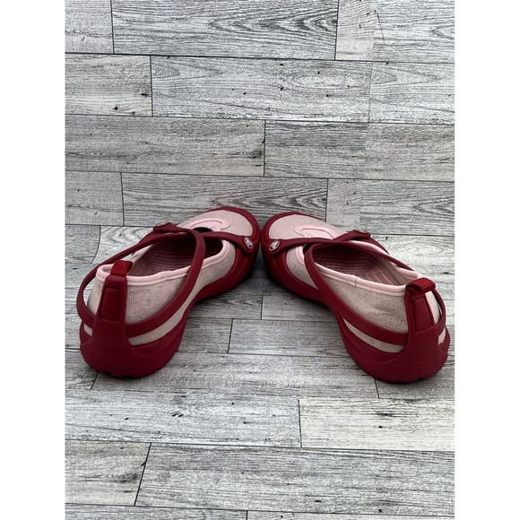 Crocs Ballet Flats Women's Size 8 Pink & Red Comfortable Casual Shoes - Picture 6 of 10